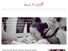 Tablet Screenshot of downtoearthbirthcare.com